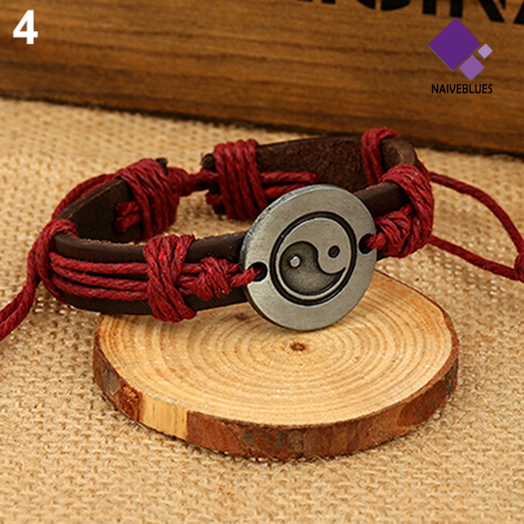 Gelang Multilayer Bahan Kulit Imitasi Desain Infinity Untuk Unisex