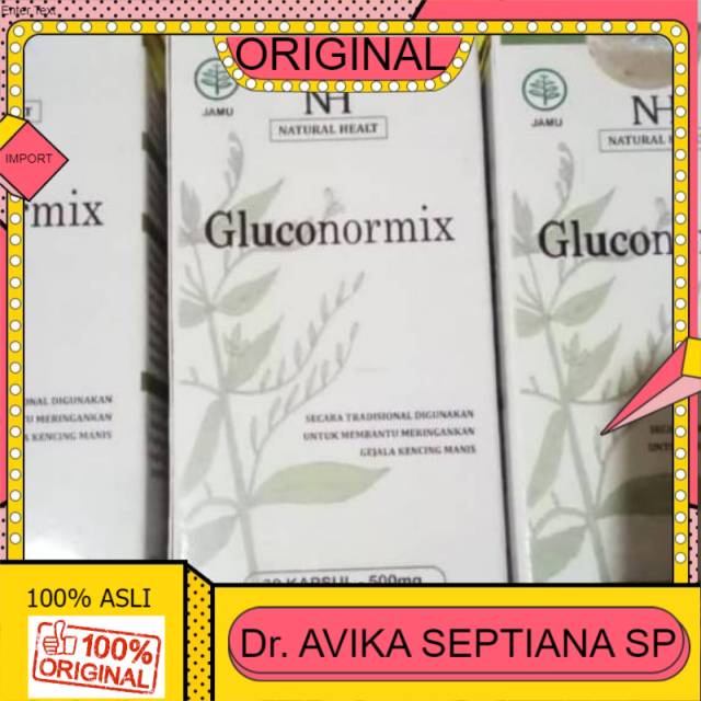 

100% ASLI OBAT GLUCONORMIX ASLI MENGATASI DIABETES KENCING MANIS GULA DARAH ASLI ORIGINAL