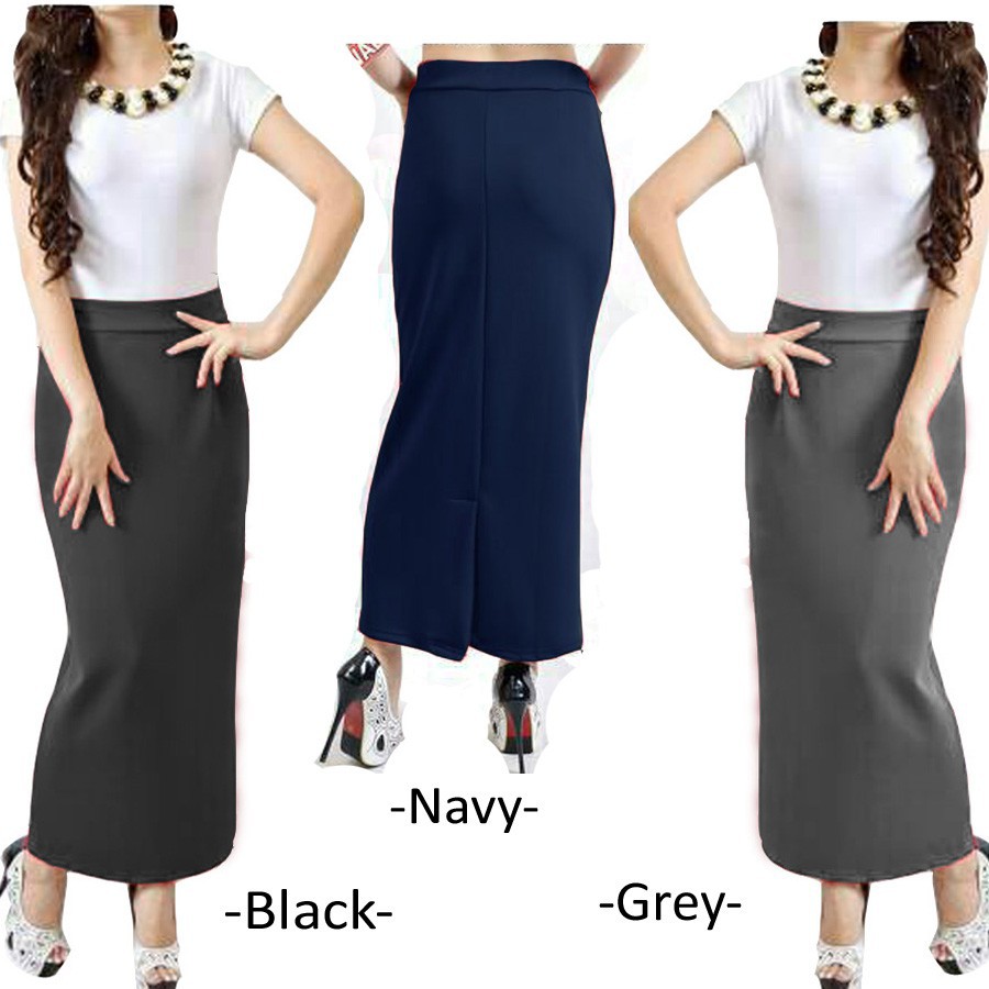 Rok Span Scuba Panjang Premium / Rok Span Maxy Premium