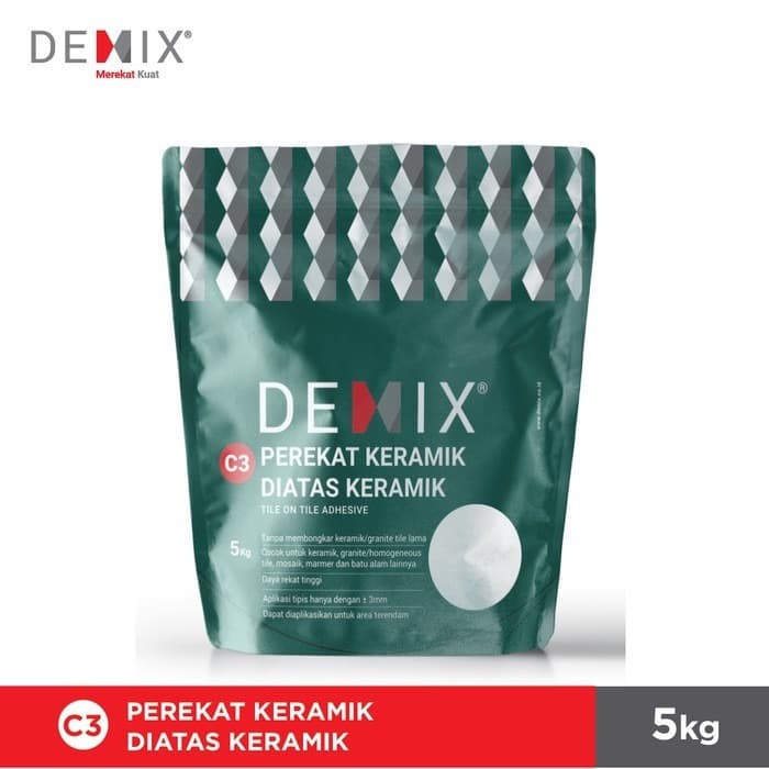 SEMEN DEMIX C3 TILE ON TILE SEMEN PEREKAT KERAMIK DI ATAS KERAMIK 5KG