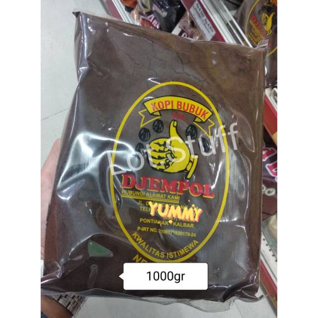 

Bubuk Kopi Cap DJEMPOL Khas Pontianak 1000gr/1kg