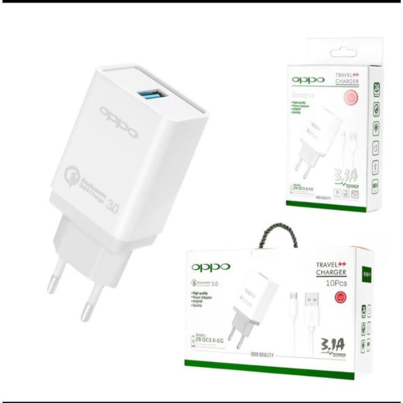 Charger branded Qualcom 3.0 by Z-box micro cable high quality super fast charging