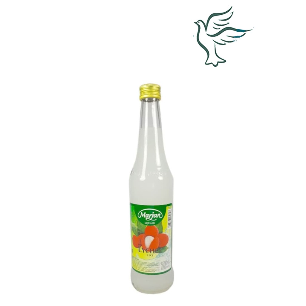 Sirup Marjan Squash Leci 3x450gram Indonesia