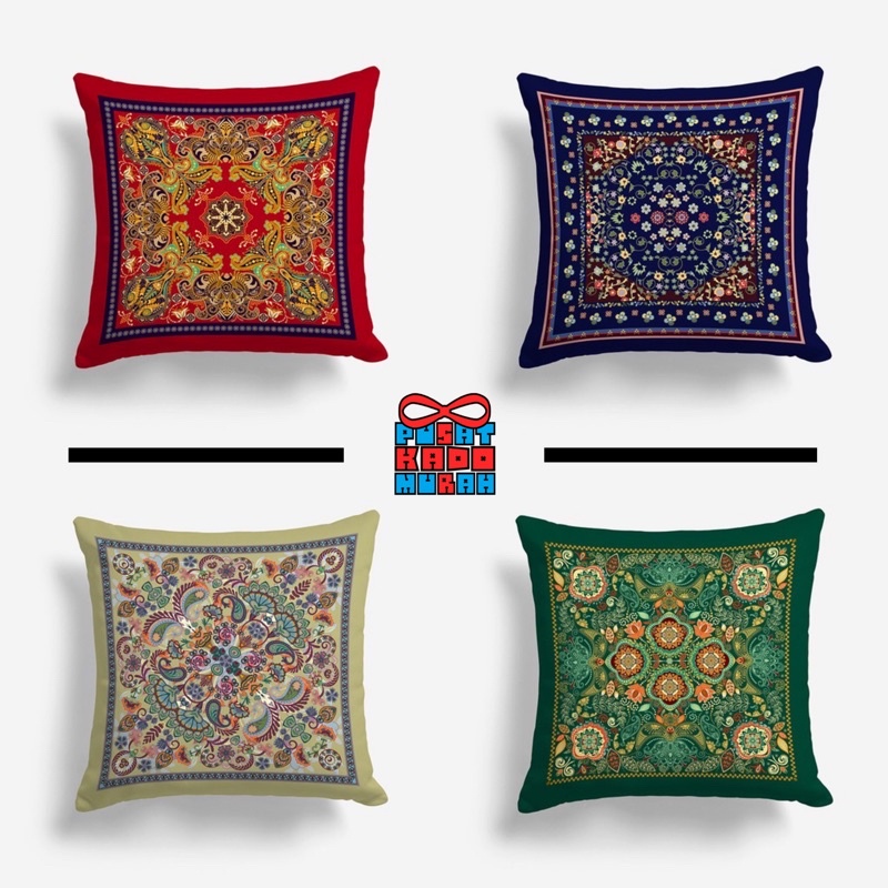 Bantal Sofa Motif Tile Maroko 40x40 cm Turki Turkish