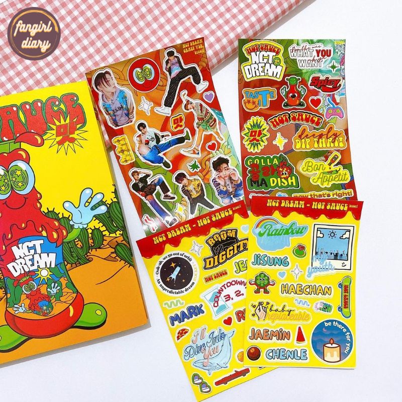 

NCT DREAM HOT SAUCE STICKER KISS CUT STIKER TEMPEL