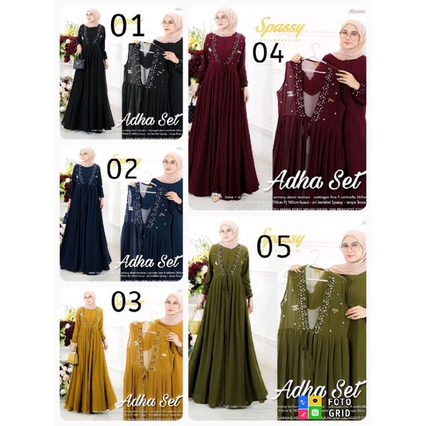 gamis adha set/adha set by spassy