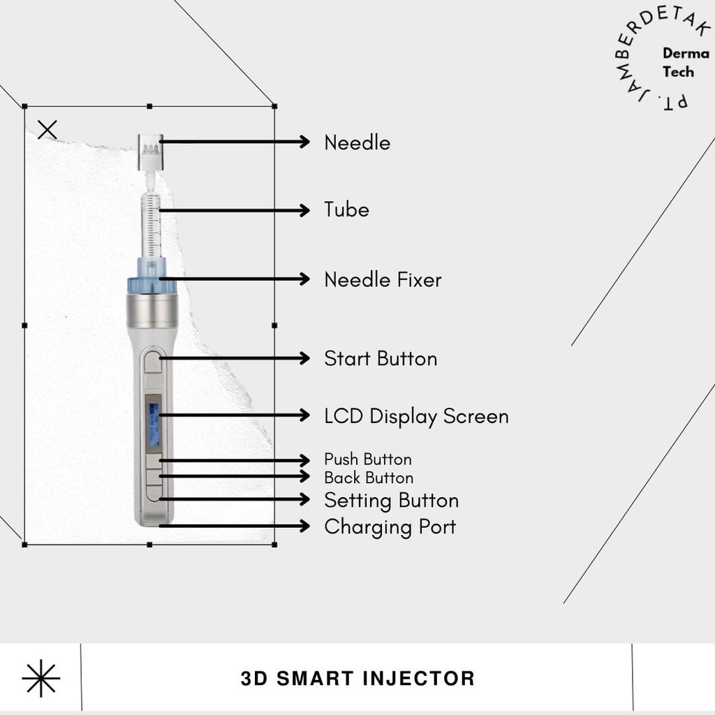 smart injector 3d  wireless skin booster injeksi serum mesogun