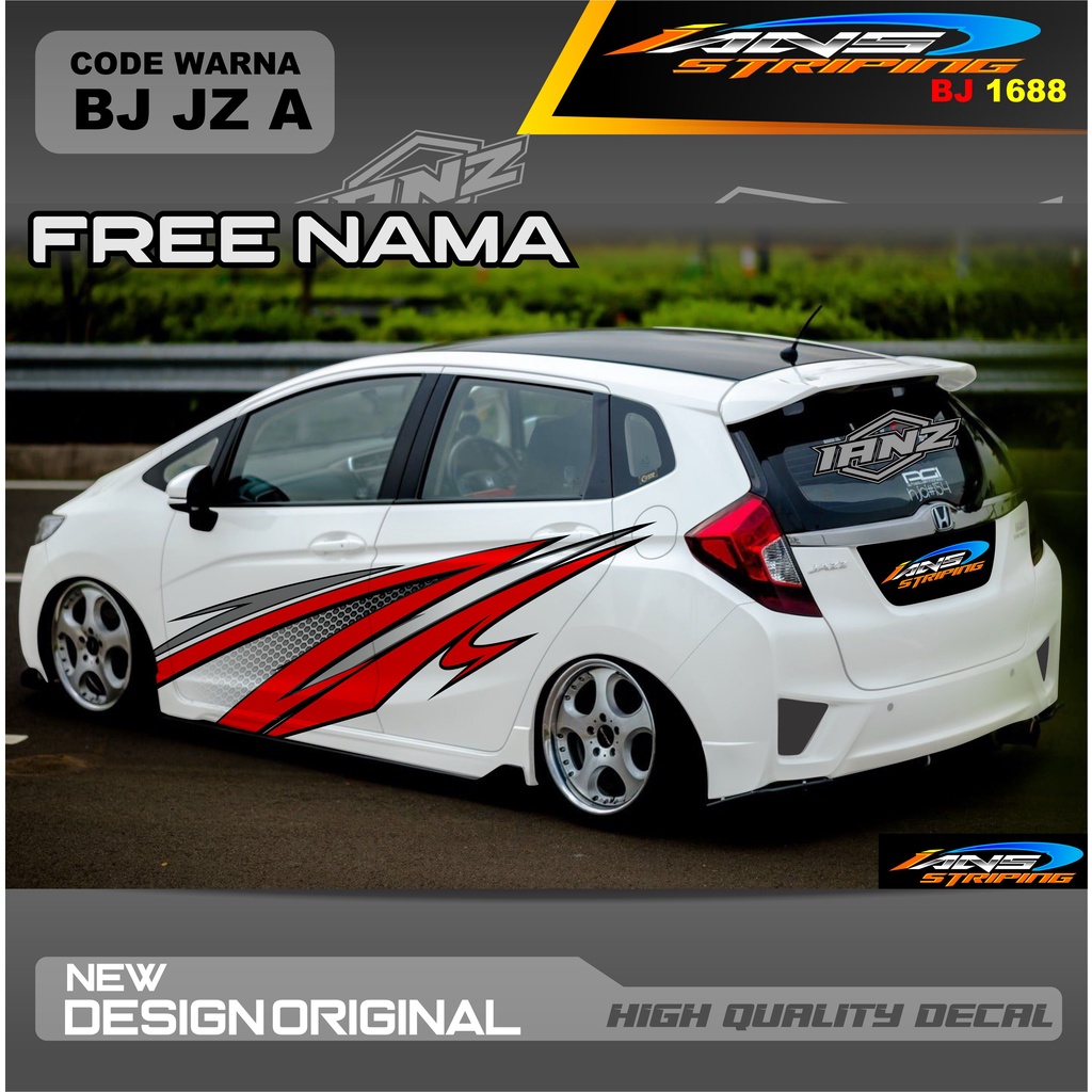 STICKER DECAL MOBIL AYLA / DECAL STICKER MOBIL / STIKER MOBIL / STIKER MOBIL BRIO, HONDA JAZZ, AGYA, AYLA