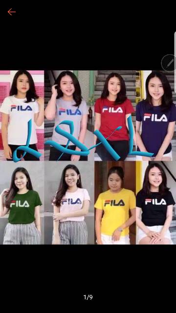 kaos fila fila tee tshirt fila baju santai mat katun 