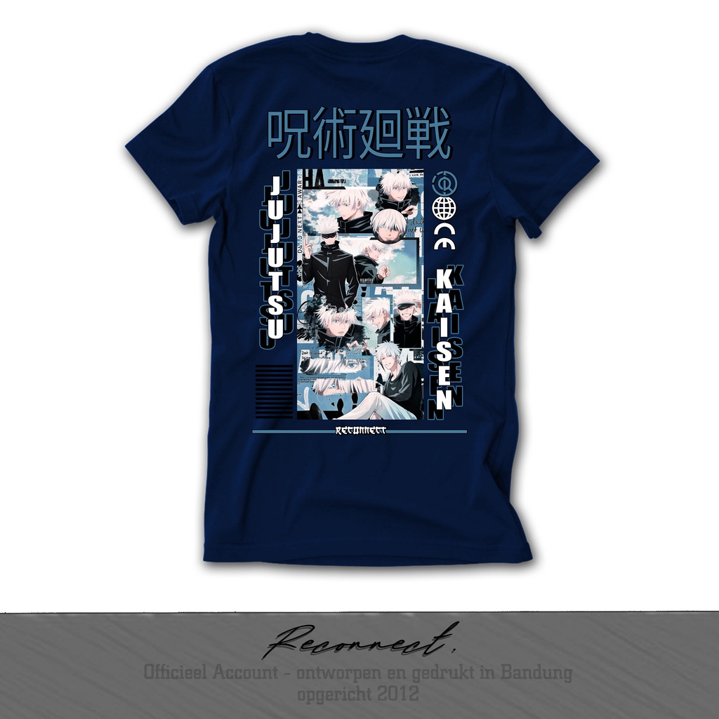 Reconnect Tshirt Anak &amp; Dewasa Motif Anime Jujutsu Kaisen - Gratis Tambah Nama