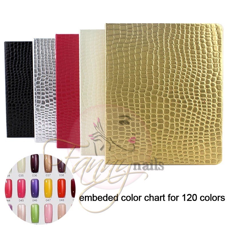 NAIL BOOK CROCO DISPLAY KUKU 120 tip / buku color chart kutek desain nailart