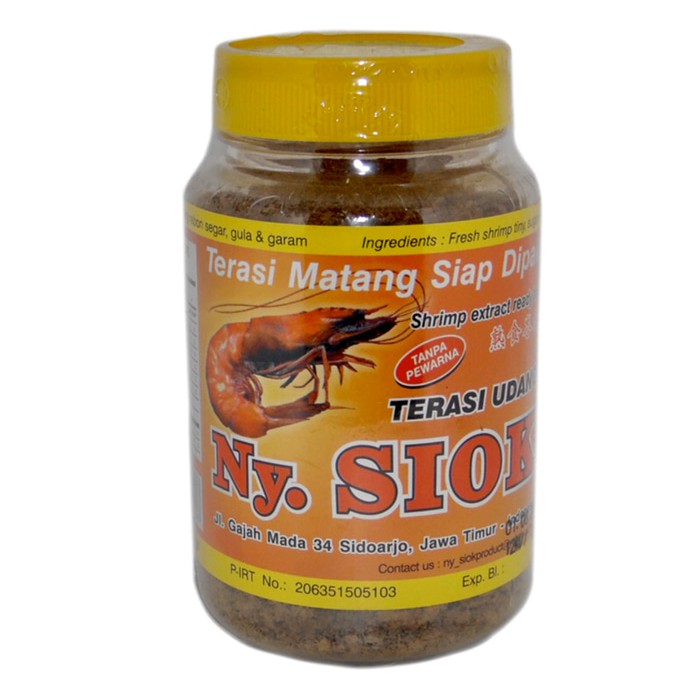 Terasi Udang Ny. Siok Matang / Terasi Udang Siok 150 Gram