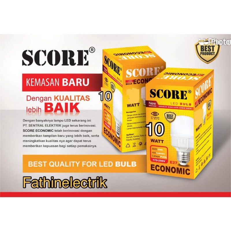 LAMPU LED MURAH SCORE EKONOMIS