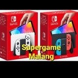 Nintendo Switch Oled Putih White Neon Red Blue Console Game Gaming New