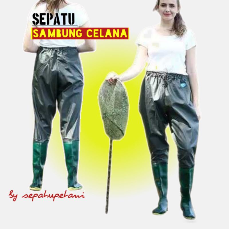 Sepatu Boots Boot Karet Panjang Celana Sawah Anti Air Ap Boot