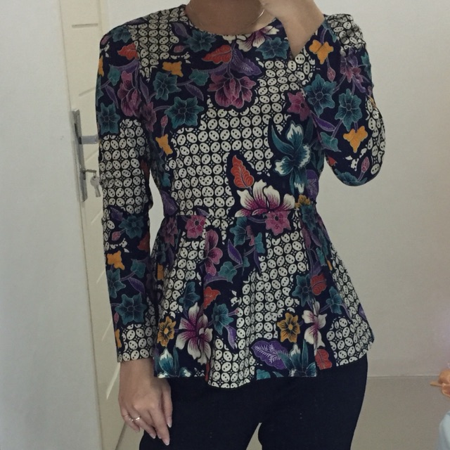 Atasan Batik wanita viral kekinian / baju atasan wanita viral