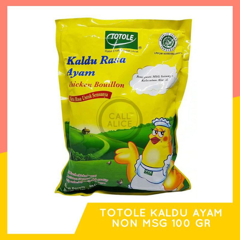 

TOTOLE KALDU AYAM CHICKEN BOUILLON NON MSG 100 GR