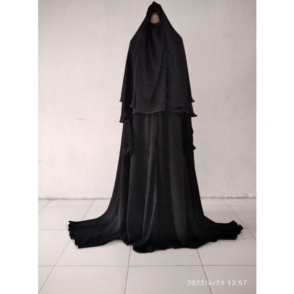 Jilbab safar semata kaki/khimar floor cadar lipit