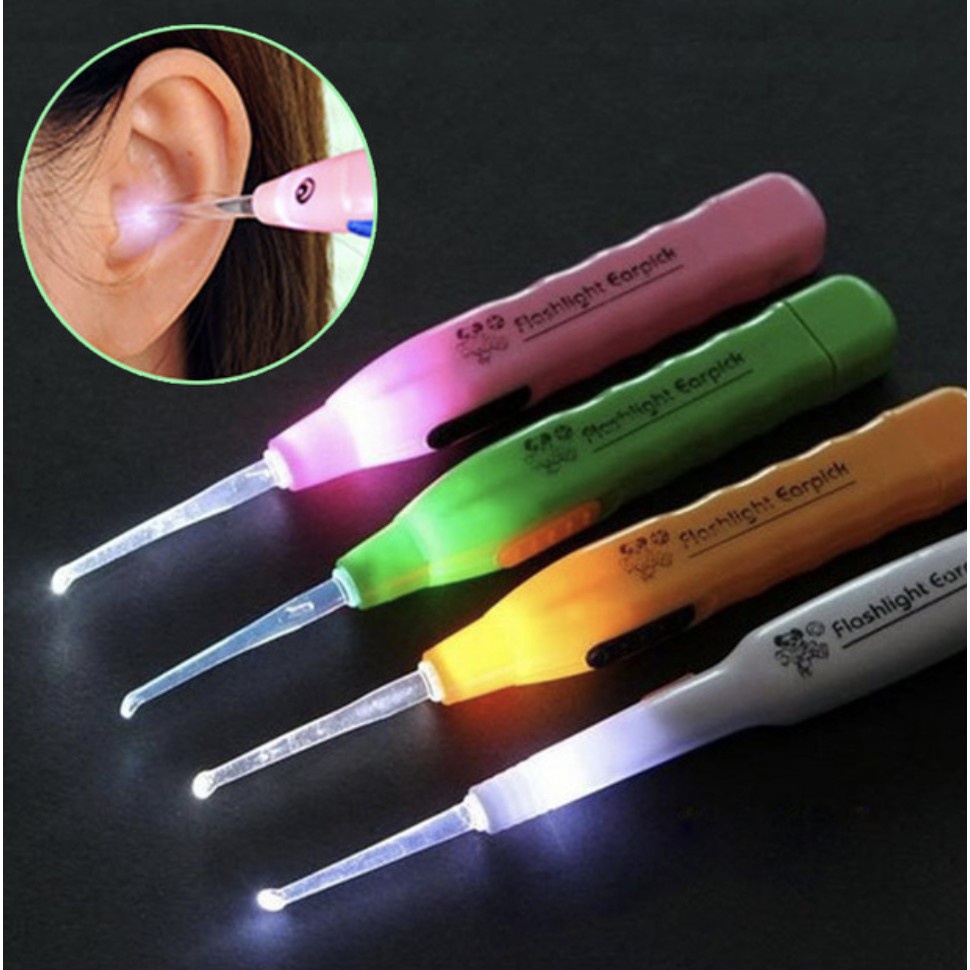 ALAT KOREK KUPING / TELINGA LAMPU LED SENTER EARPICK FLASHLIGHT PEMBERSIH TELINGA ANAK