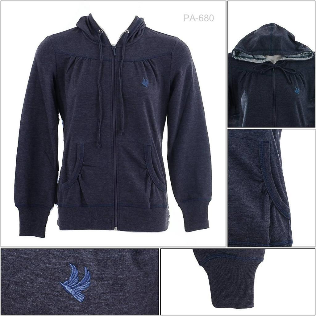 [058000680] Jaket Hoodie Cewek Katun Cardinal M-L