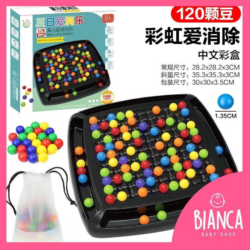 BIANCA - Mainan Edukasi Beads Rainbow Elimination 120pc