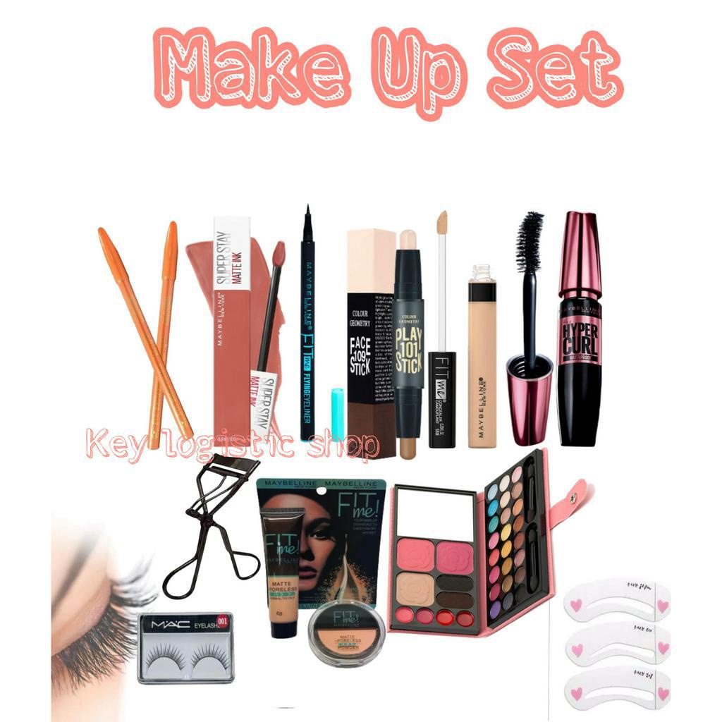 Paket Make Up Kosmetik Lengkap 12 In 1 - Paket Set Kosmetik Murah - Satu Set Make Up Kecantikan Lengkap - Gift Hampers