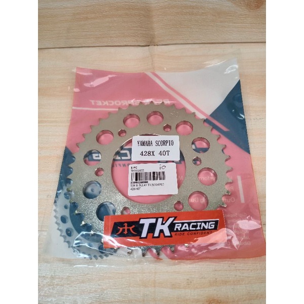 Gear belakang 428 TK racing Scorpio Vixion Nvl Byson Mx king