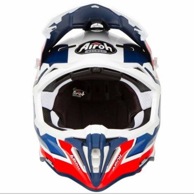 Jual Helm Airoh Strycker Axe Red Blue Gloss Shopee Indonesia