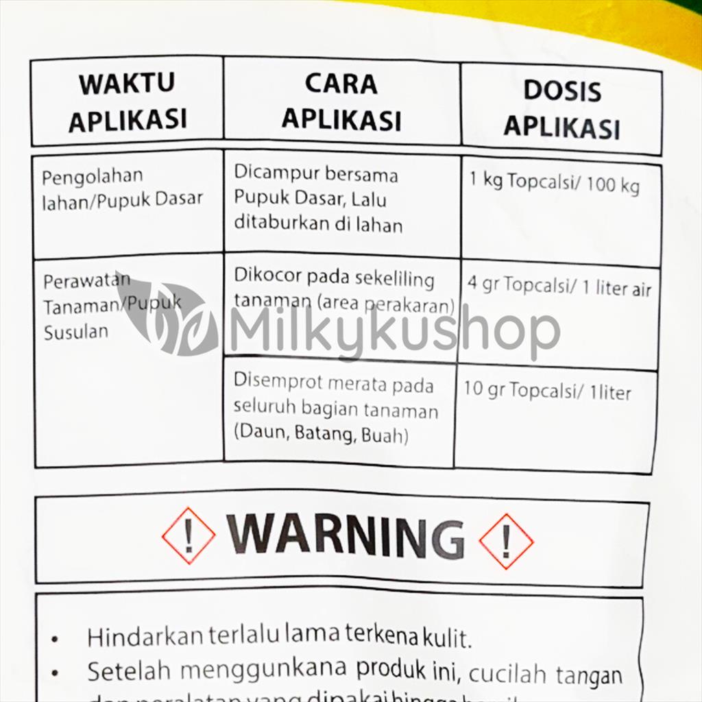 PUPUK TOPCALSI 2 KG KEMASAN PABRIK KALSIUM BORON