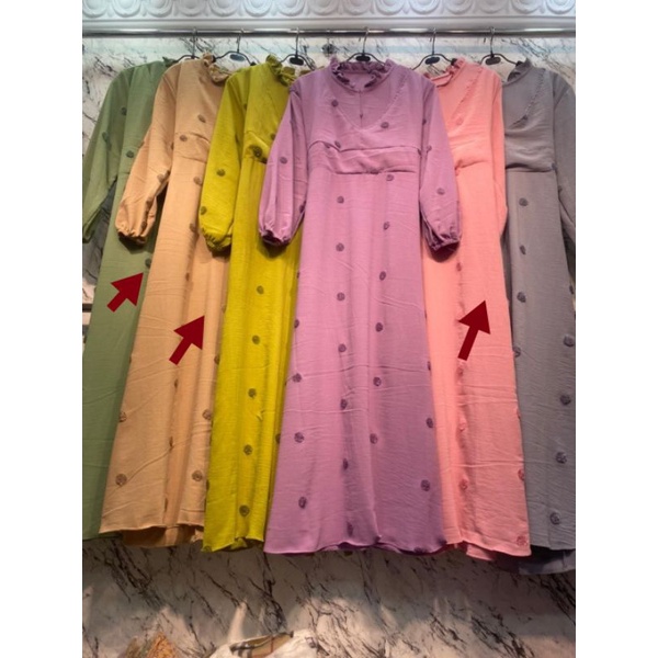 Gamis Pompom Lesti by Miudis