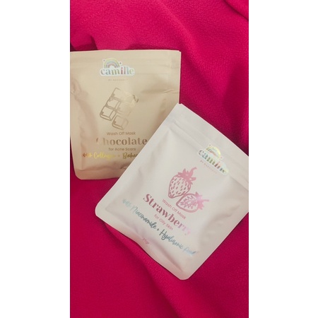 masker camille beauty strawberry dan chocolate @camille.beauty