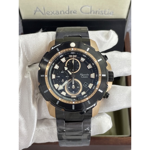 alexandre christie 6605mc pria black rosegold