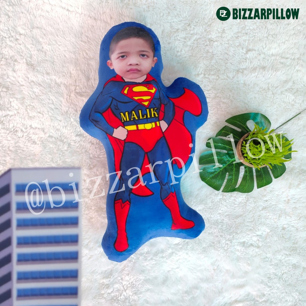 Bizzarpillow Bantal Kado Karakter Super Hero Size L  BZ109