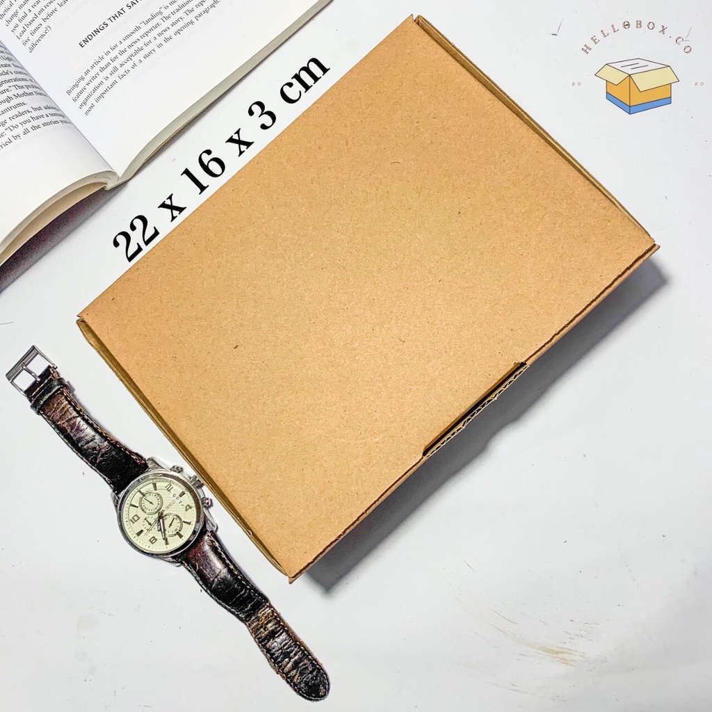 

Kardus 22x16x3 cm | Box Die Cut dan Easy Usage | Box Pizza | Box Kue | Box Buku