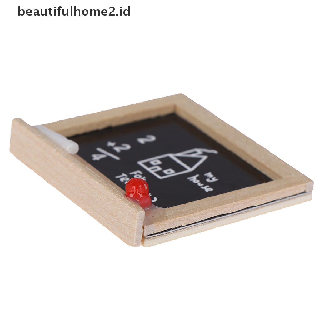 (Beautifulhome2.Id) 1pc Miniatur Papan Tulis Mini Skala 1: 12 Untuk Aksesoris Kamar Anak Diy