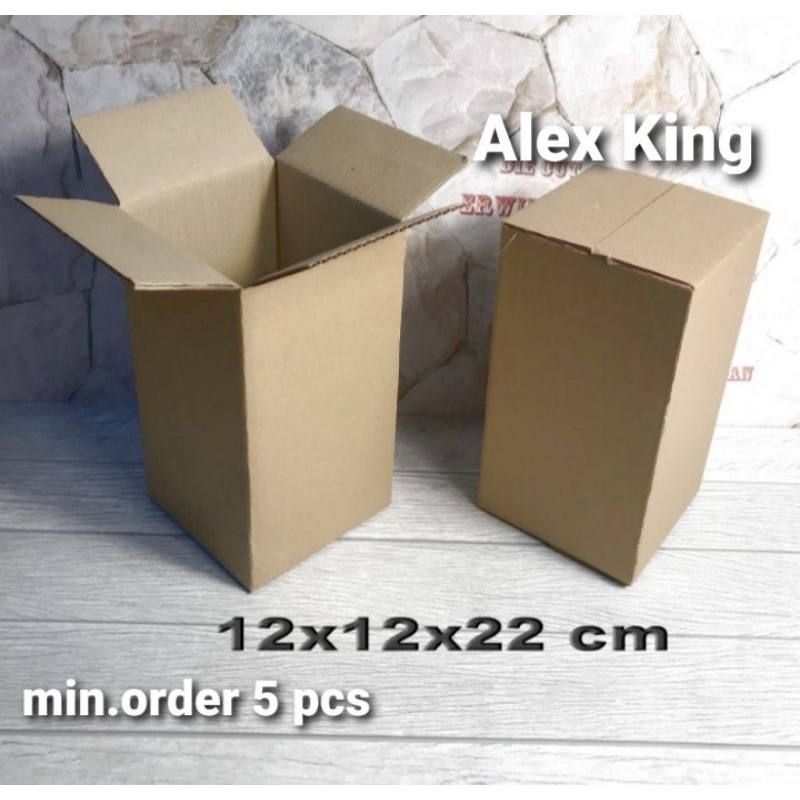 

Kardus / Box / uk. 12 x 12 x 22 cm / Karton packing polos baru ST
