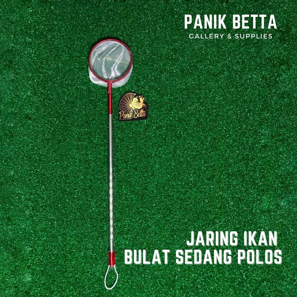 JARING/SEROK IKAN CUPANG/HIAS BULAT GAGANG STAINLESS 5CM