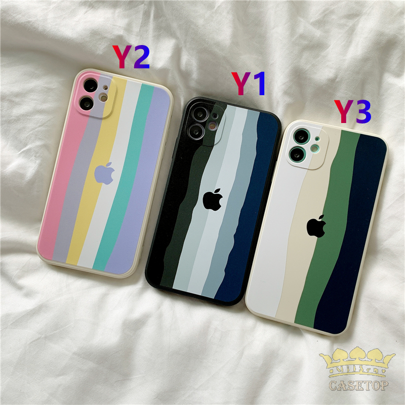 Casing Iphone 12 Pro Max 11 8plus 7plus 6 6s Plus 7 8 Se X Xr Xs Max 11pro Max Motif Pelangi-1