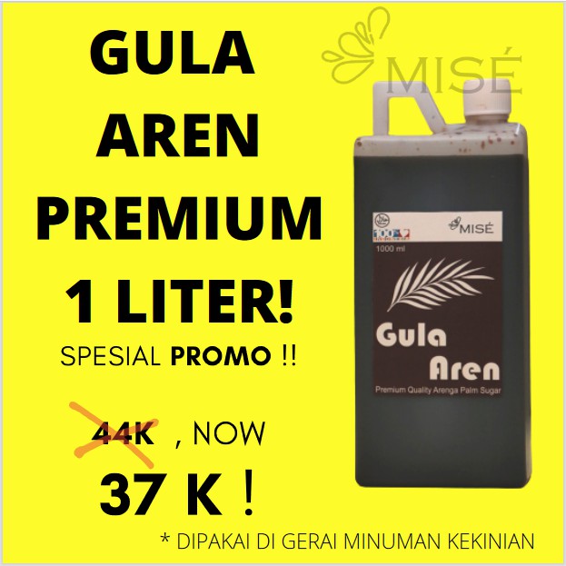 

Gula Aren Cair Premium 1 Liter 1000ml Asli / Organik / Brown Sugar Murah / Milk Boba Kopi Gula Aren