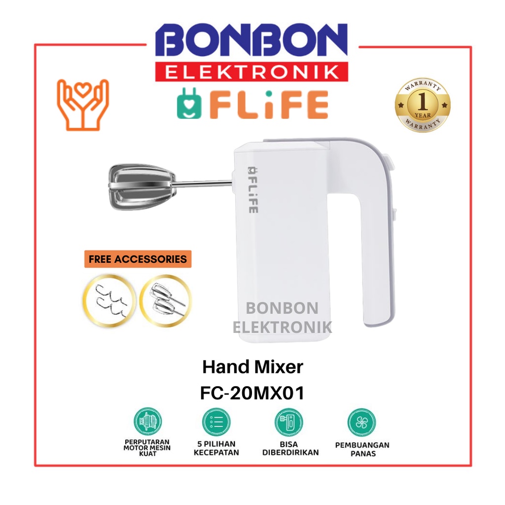 FLIFE Hand Mixer FC-20MX01