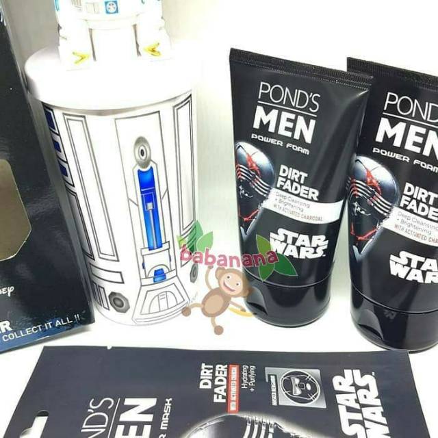 Ponds facial wash free tumbler star wars R2D2 original sabun cuci muka