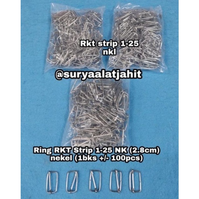 Ring jalan Sre-25/2.8cm Tip Top Nekel @+/-100pcs =rp.11.500/bks