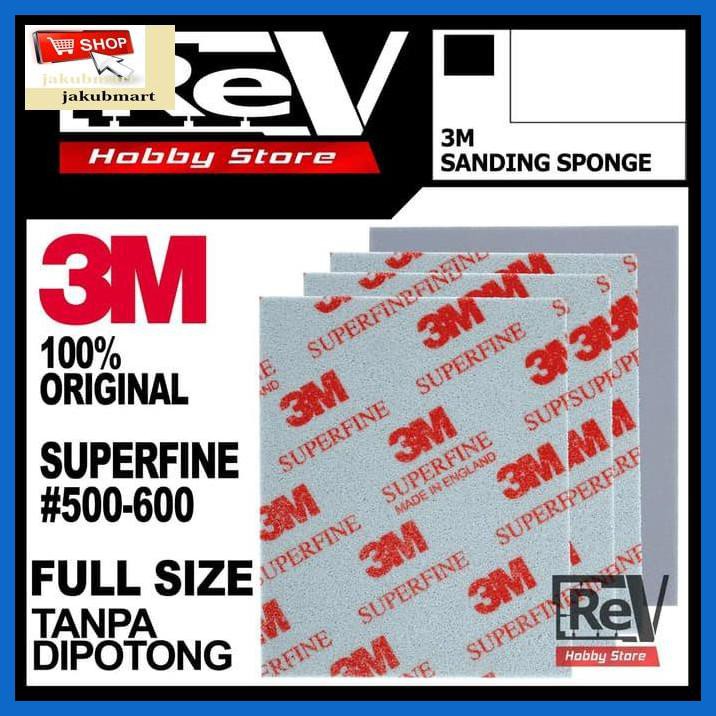 E667Red- Sanding Sponge 3M Superfine Amplas Model Kit Gundam Military T7Rujr6-