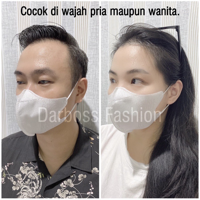 Masker C-Care DUCKBILL garis isi 10 / Masker Gaya Korea Earloop / Disposable Face Mask