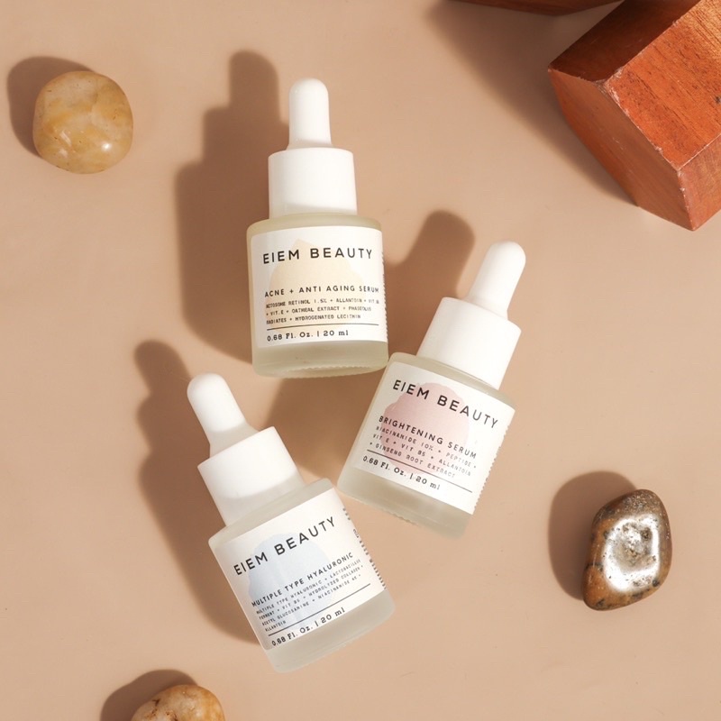 Eiem Beauty Series Serum Brightening Niacinamide | Acne Anti Aging retinol | Hydration Hyaluronic | Water Bank Moisturizer |  Calm Soothing Toner | Sunscreen BPOM