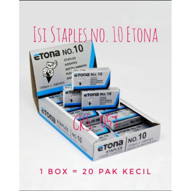 

Isi Staples Etona No. 10