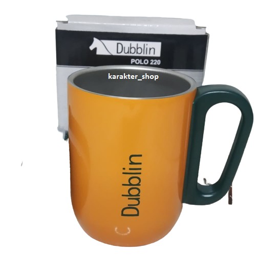 Mug Gelas Cangkir Tahan Panas Dubblin/3botol 220 ML Kopi Teh Stainless Stell