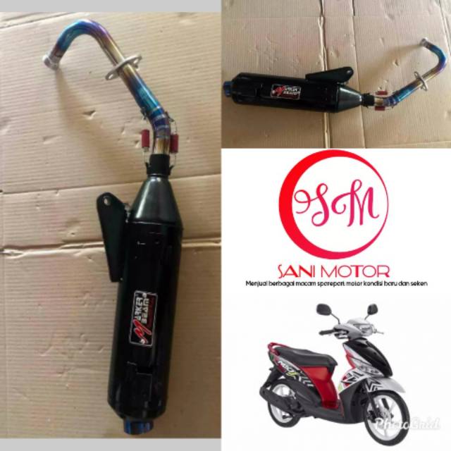 Knalpot Racing Tsukigi Mio J Leher Pelangi