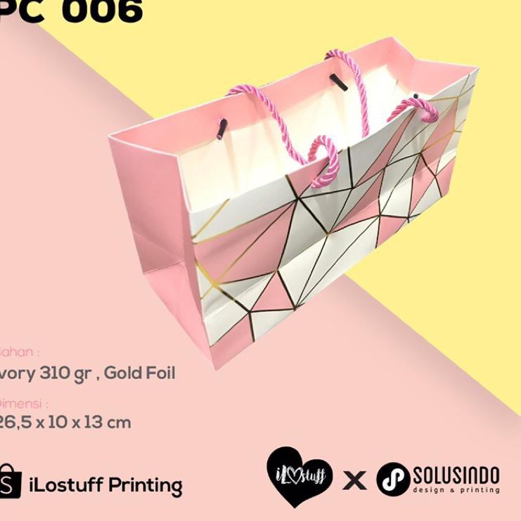 

Diskon Promo ZJM Paper Bag Tebal Makanan Kue / Bolu Gold Pink - Cocok Untuk Bingkisan / Acara ✹ (L