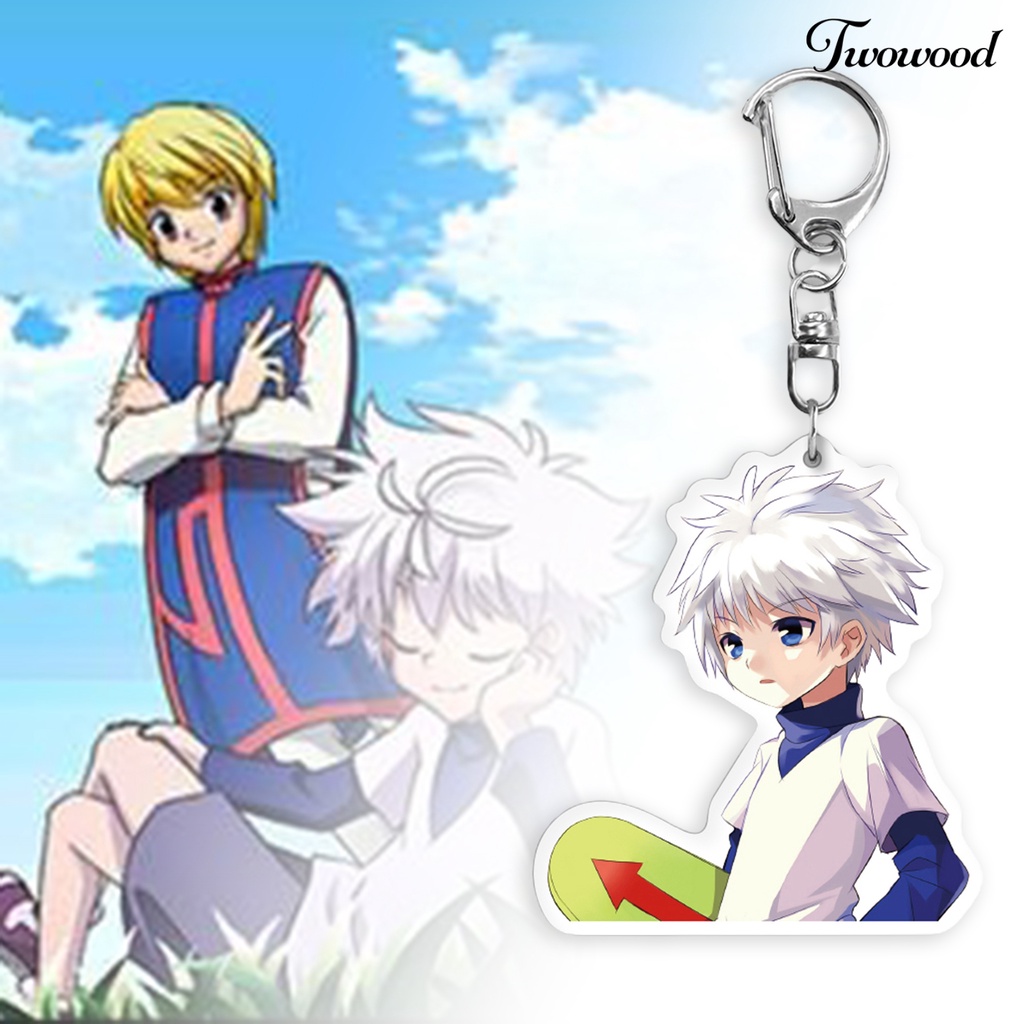 Twowood Gantungan Kunci Akrilik Motif Print Anime Hunter X Hunter Untuk Dekorasi Tas Handbag